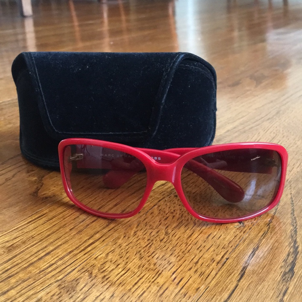 Marc by Marc Jacobs Red Sunglasses with Case